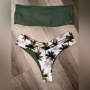 Tropical Reversible Bandeau Bikini